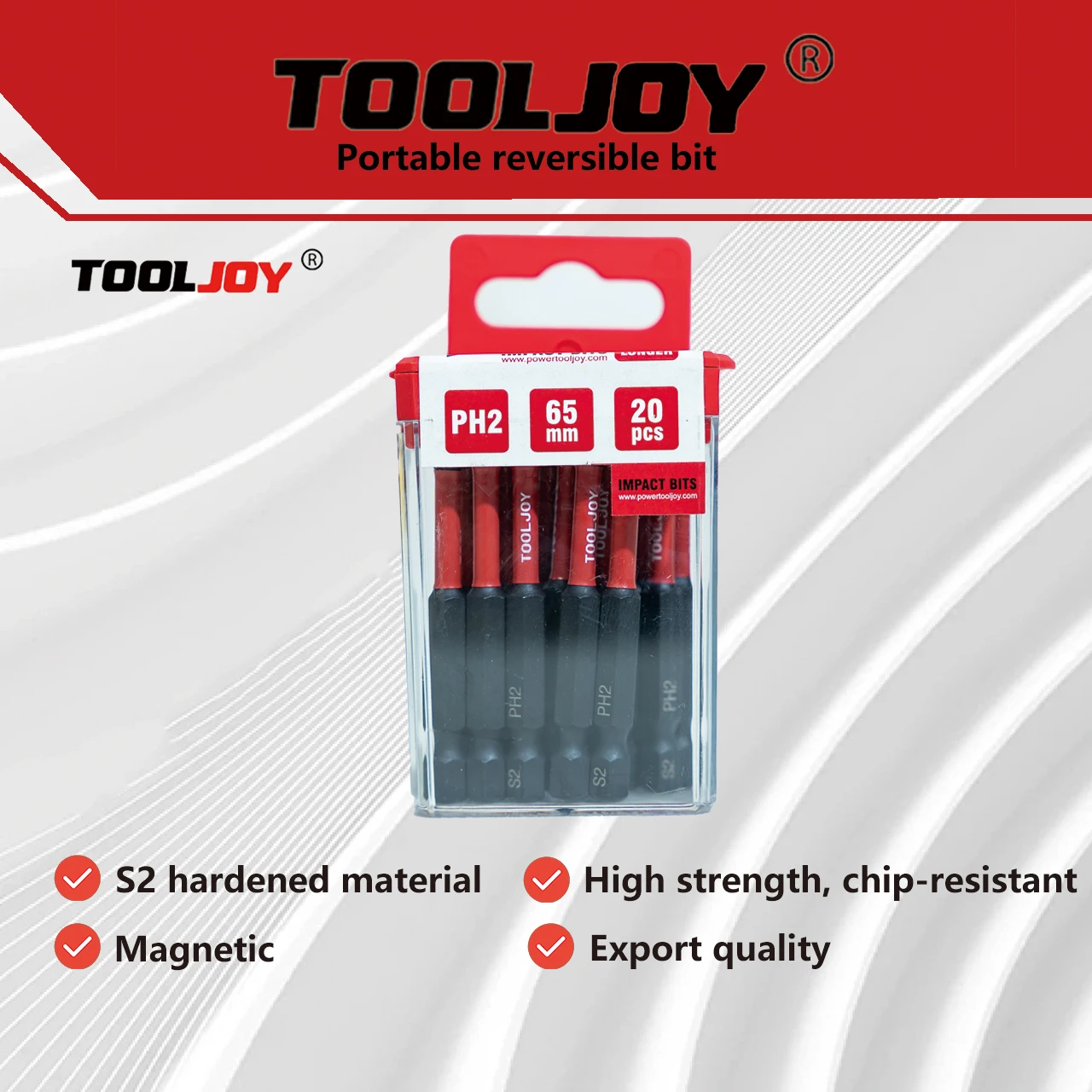 

TOOLJOY shock wave batch head PH2 * 65mm20 support/installation anti impact batch head
