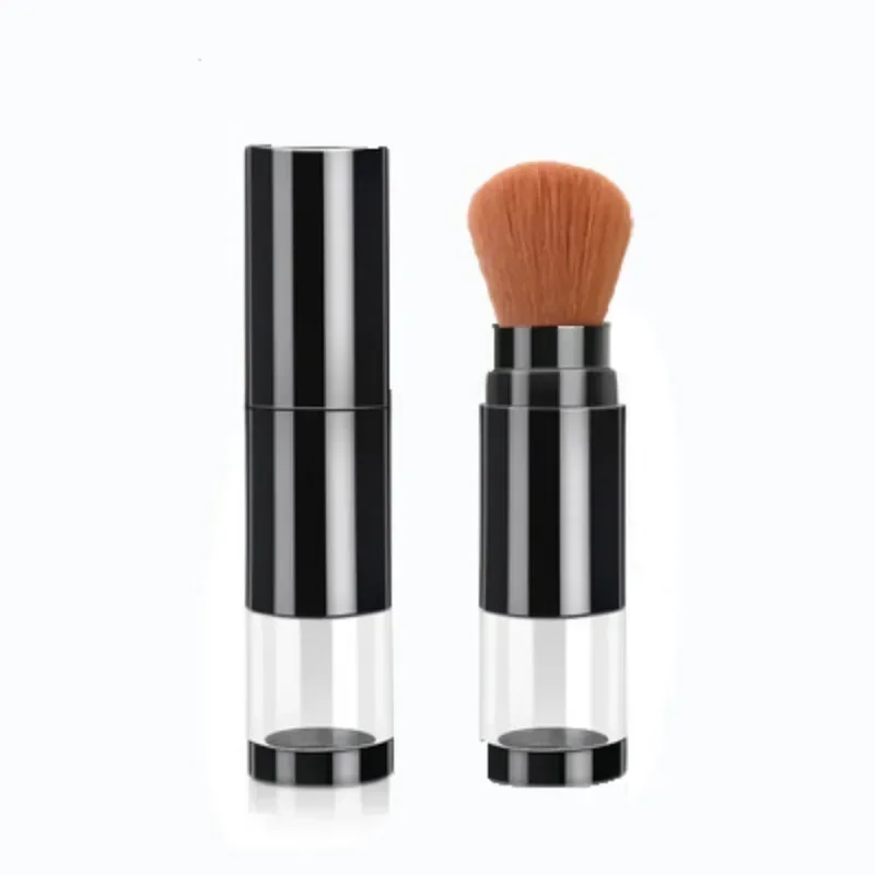 Foundation-Pinsel, Make-up-Pinsel, leeres Reise-Rouge mit nachfüllbarer loser Puderflasche, Glas, Make-up-Schönheitswerkzeuge