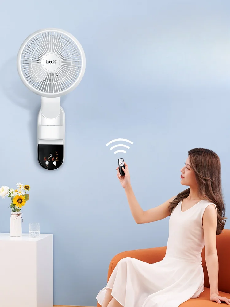 For Air circulation fan, wall fan, wall-mounted light electric fan, household wall-mounted strong industrial shake