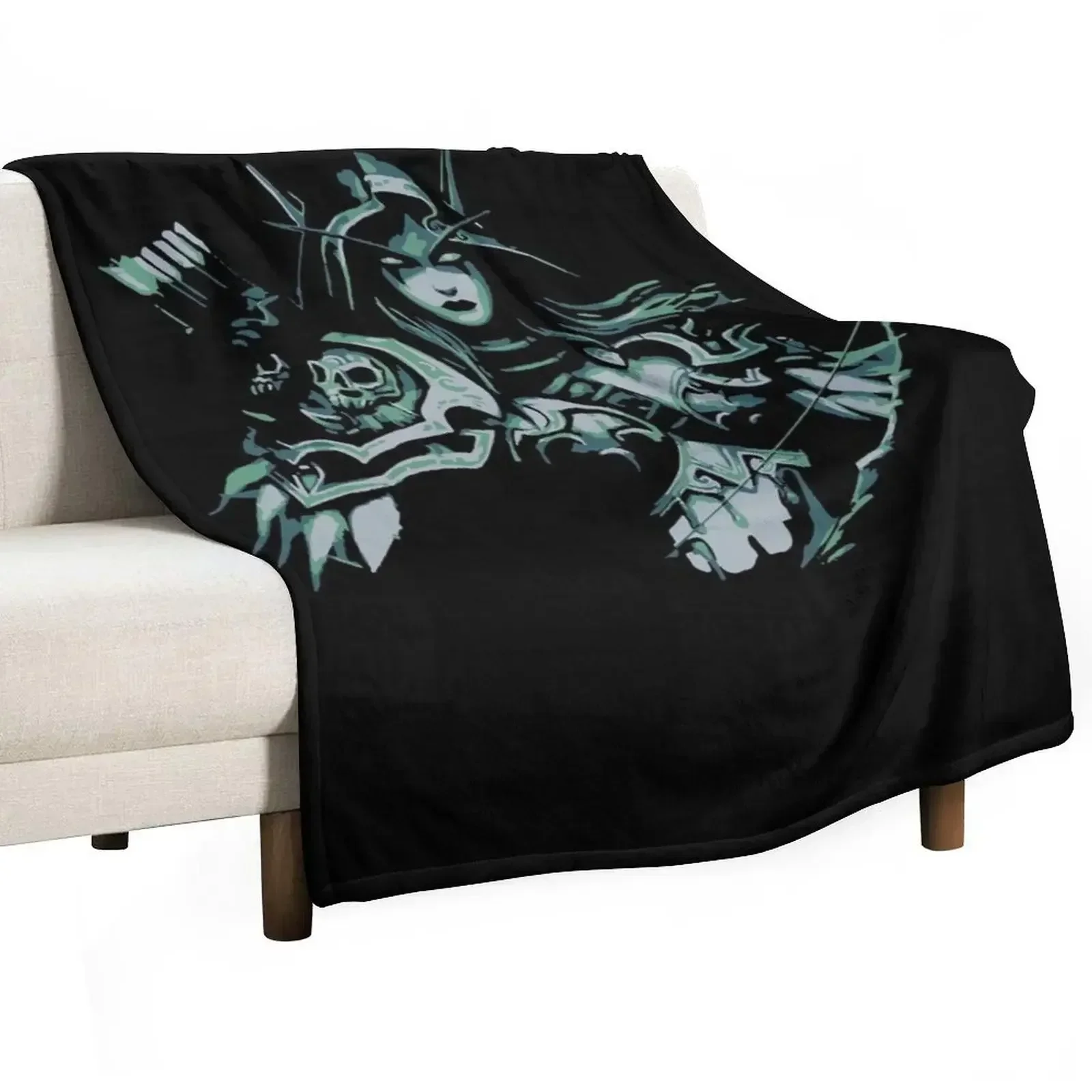 

Sylvanas Windrunner Throw Blanket anime Multi-Purpose Blankets