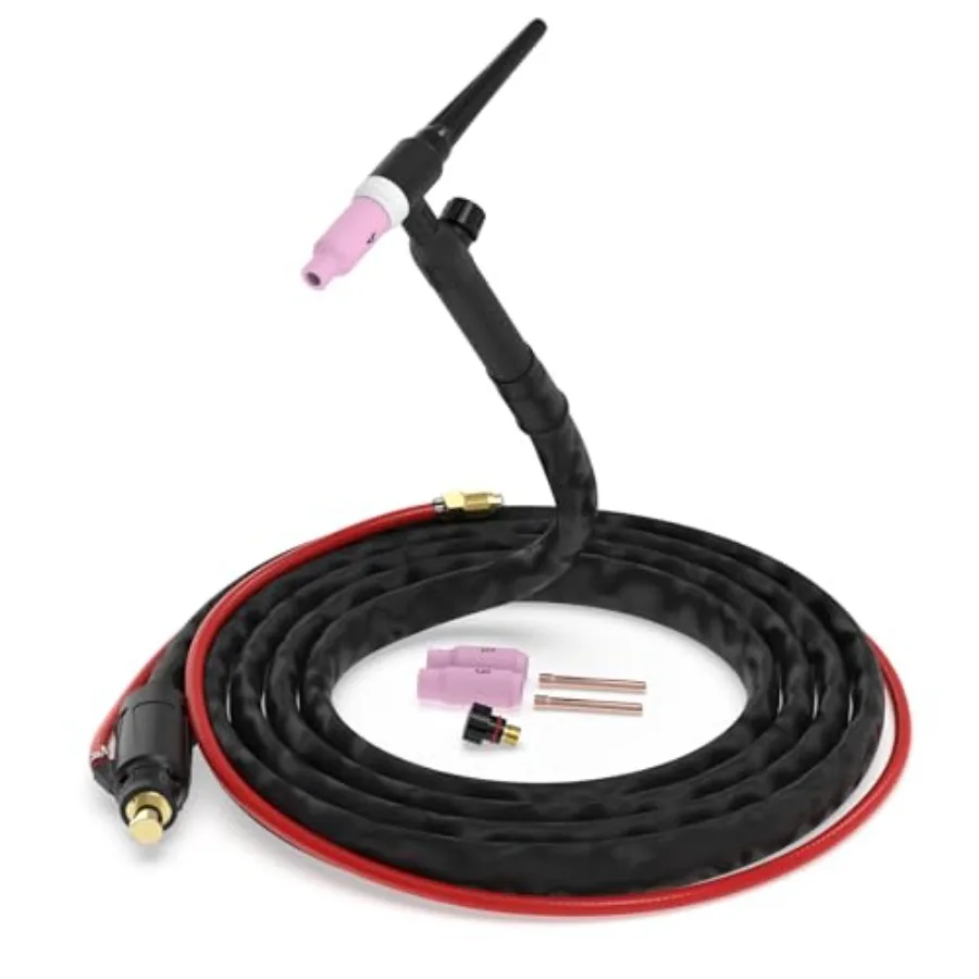 

Сварочная горелка YESWELDER TIG WP-17V, 13 футов, 150 А, с воздушным охлаждением, Lift TIG, совместима с YESWELDER MIG-165DS PRO/MIG-185D
