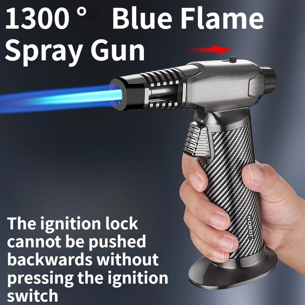 

Outdoor BBQ Cigar Metal Spray Gun Direct Charge Windproof Inflatable High Beauty Spray Gun Men's Gift