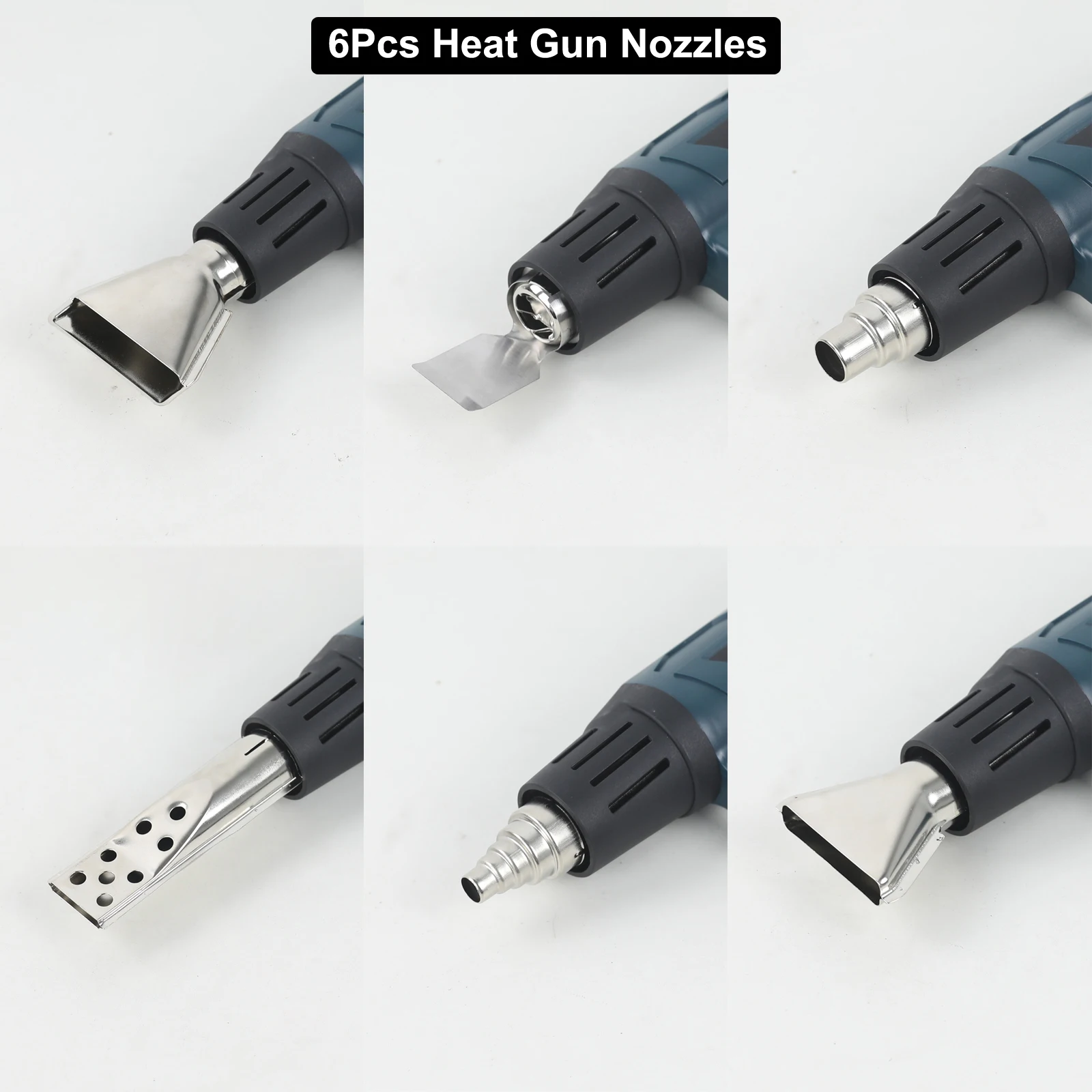 NEWACALOX 8/4 Pcs ugelli universali per pistola termica diametro 35mm accessori per pistola ad aria per pistola ad aria calda industriale fai da te Kit di avvolgimento termoretraibile