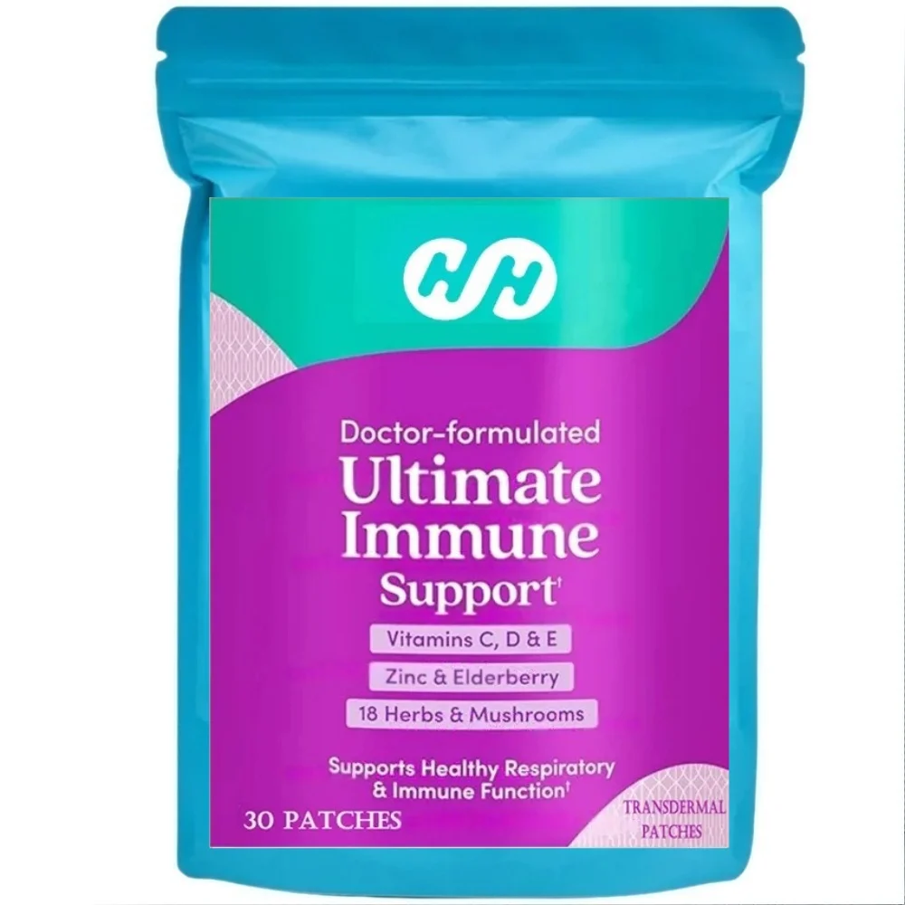 Ultimate Immune Support Transdermal Patches Vitamin C, D, E and Zinc Daily Immune Defense & Antioxidant Support 30 Patches