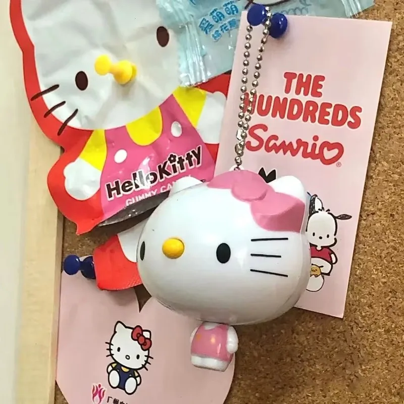 Hello Kitty Sanrio Anime Tape Measure Kawaii Student Girl Heart Mini Measurement Bust Waist Hips Soft Measuring Telescopic Ruler