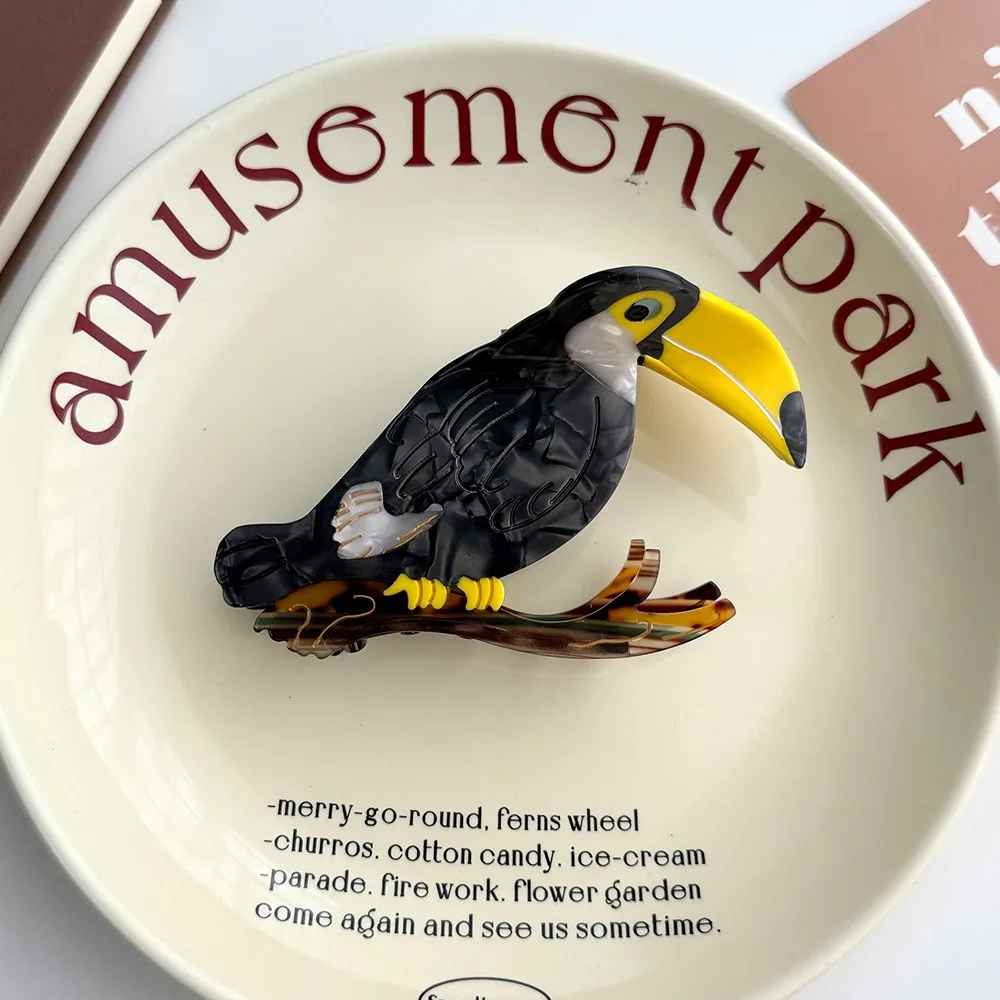 

Креативная милая заколка для волос с уксусной кислотой, заколка для волос в виде вороны и птицы, головные уборы, корейский стиль, заколка в виде акулы с мультяшными животными, путешествия