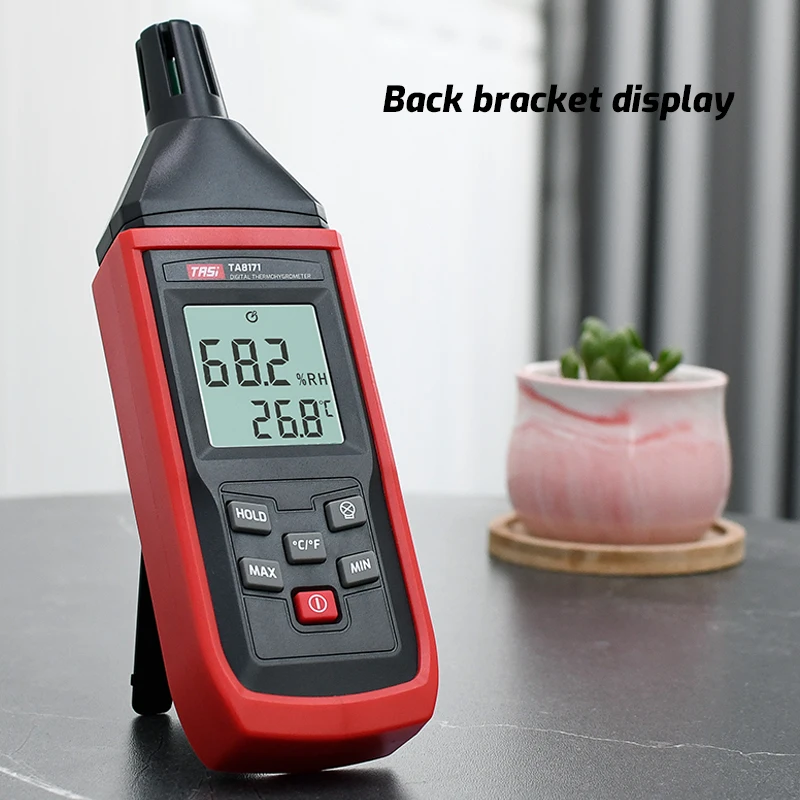 TASI TA8171 Digital Temperature Humidity Meter Thermometer Accurate Measurement Hygrothermograph Handle Type Hygrometer