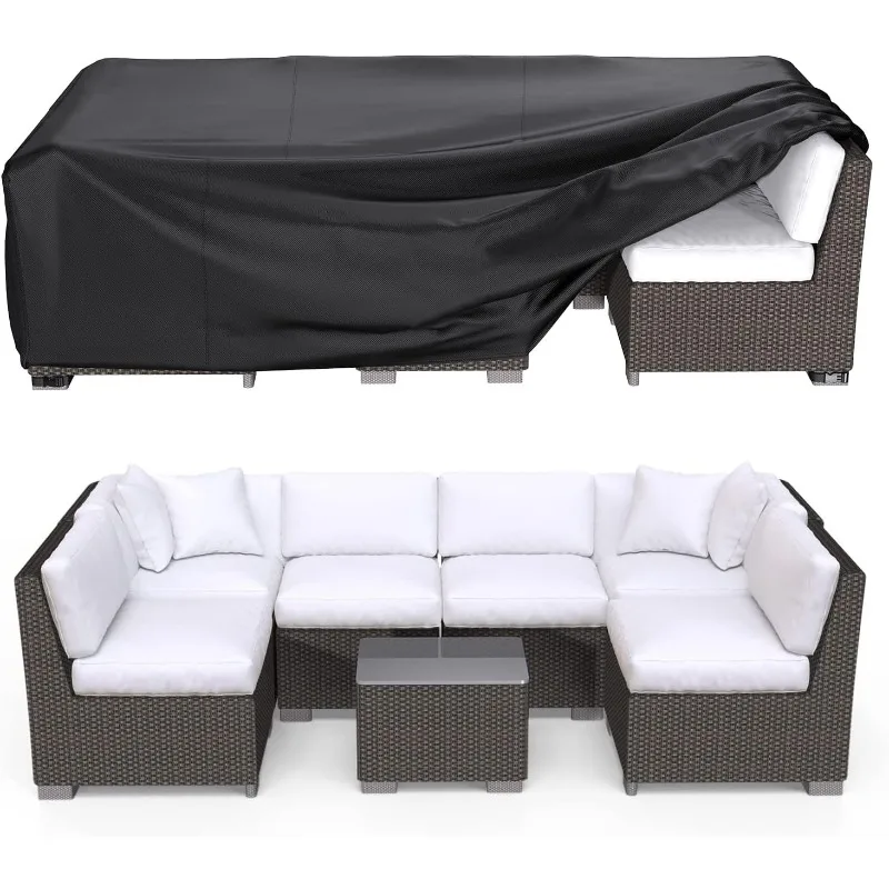 

rattan chair rectangular heavy-duty waterproof outdoor combination sofa cover courtyard furniture cover