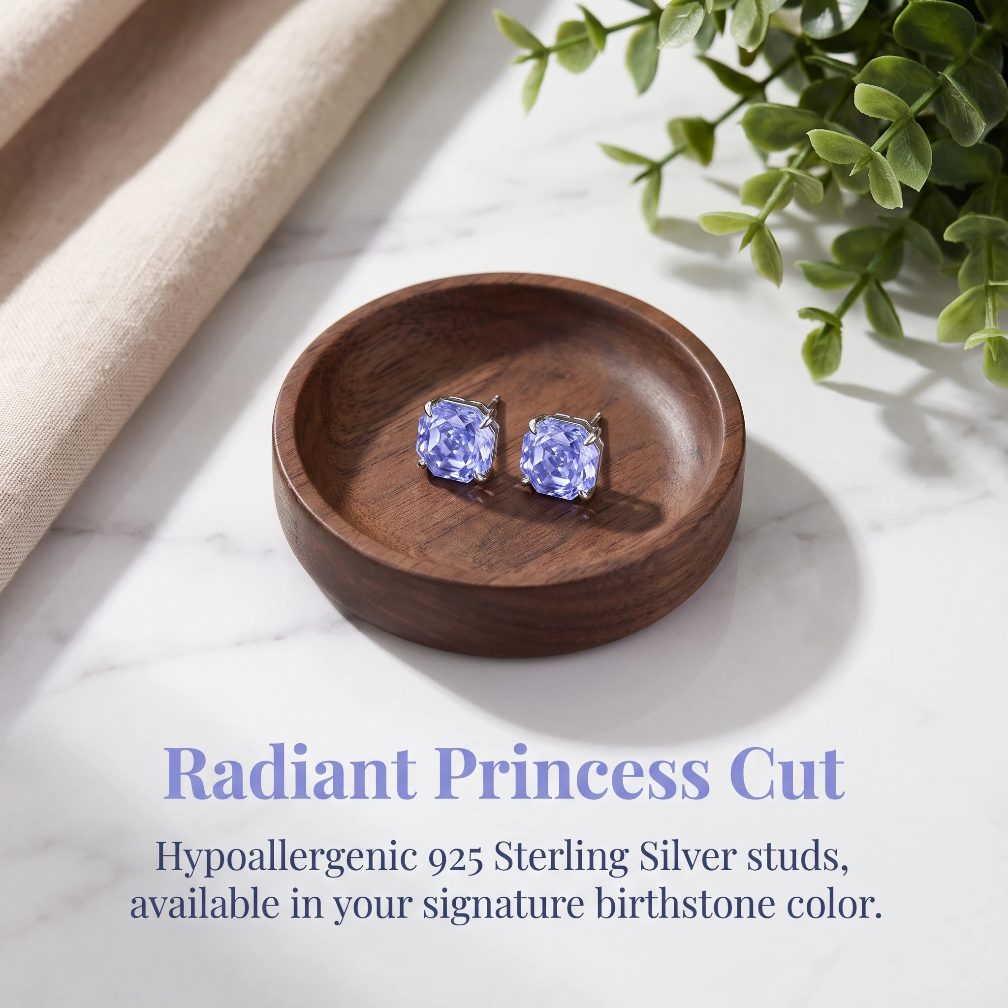 Luxury-Style 925 Sterling Silver Gemstone Millennium Rose Cut Earring Set for the Ear -Fashion Octagonal Earrings as Ear Jewelry