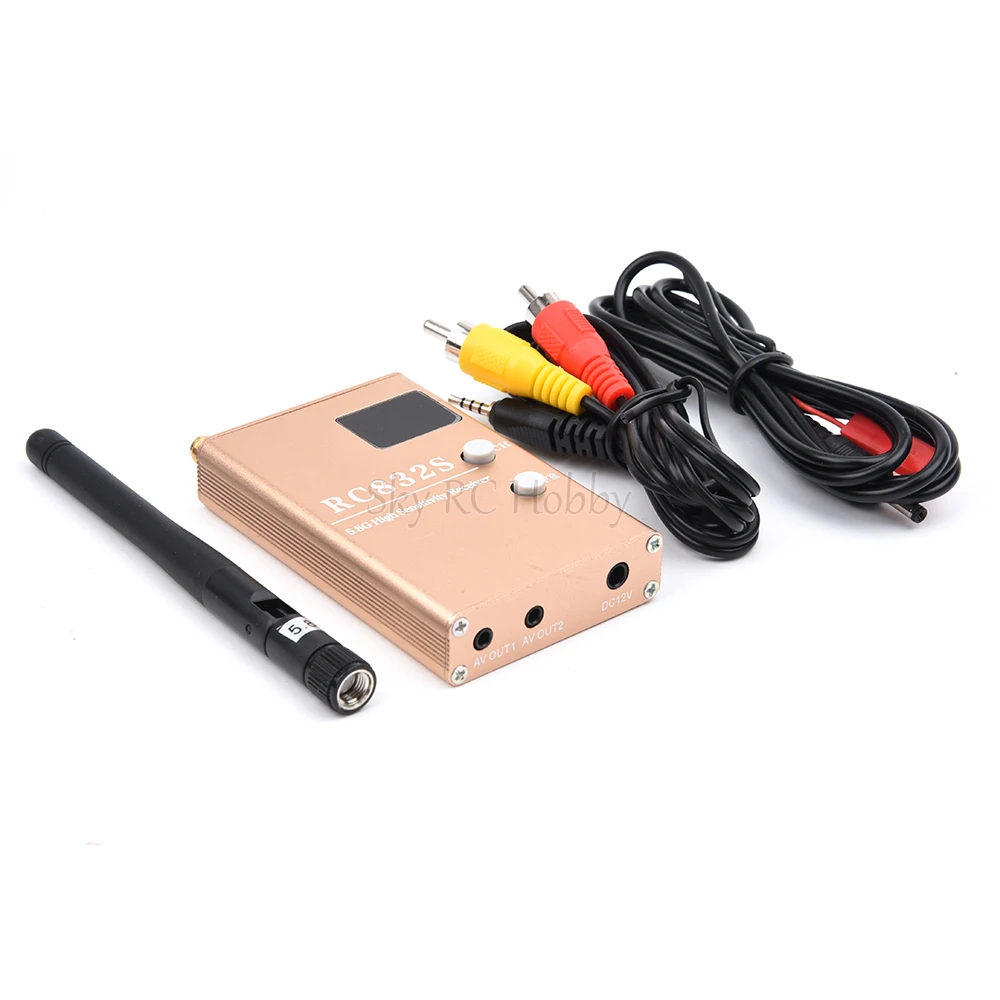 FPV 5.8Ghz 600mW 48CH Wireless AV A/V transmitter receiver TS832 RC832 RC832S Tx Rx Set for Professional RC Racing Drones Plane