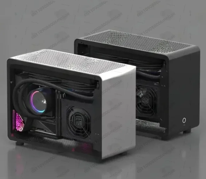 G1Pro All-Aluminum Side-Transparent A4 ITX SFX Power Supply Portable Host Cooling