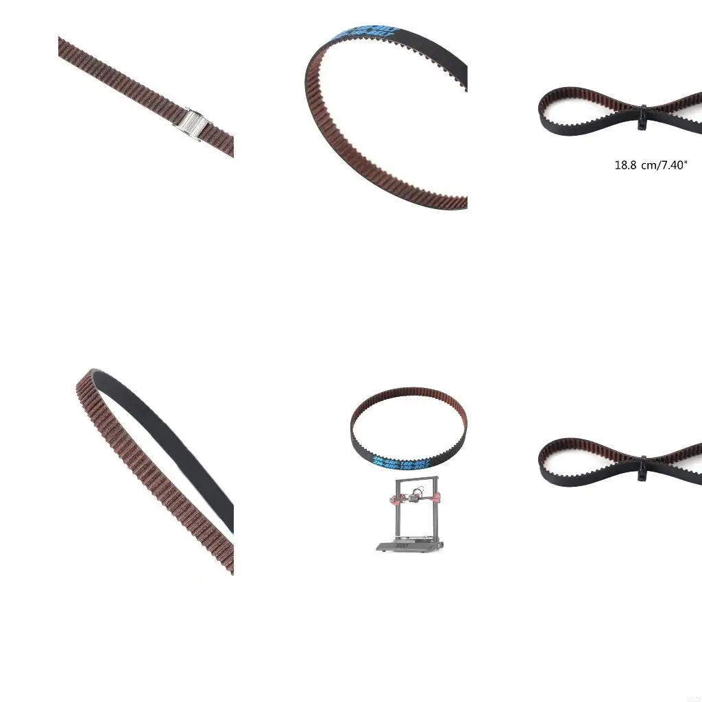 

462E 2GT Timing Belt 6mm Width Closed Loop Rubber Belt 188mm Width 6mm Timing Bel for 3D Printer Motor Belt