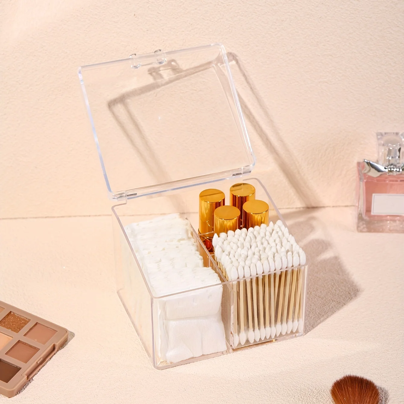 1pcs multifunctional cotton swab storage box