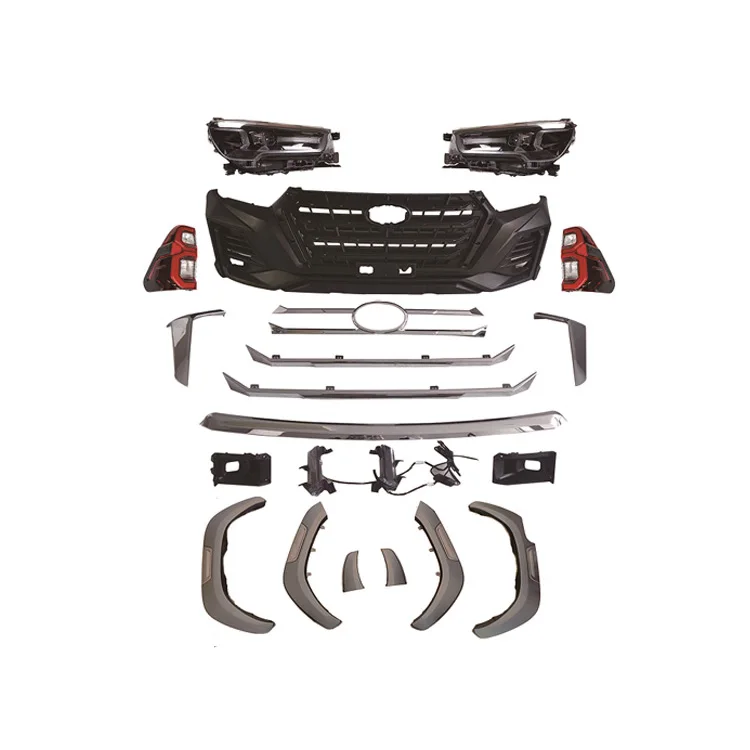 

DaMeiFactory Sale Upgrade X-Men Style BodyKit Front Bumper Grille Headlight Tail Light Body Kits For Hilux Revo 2016-2020