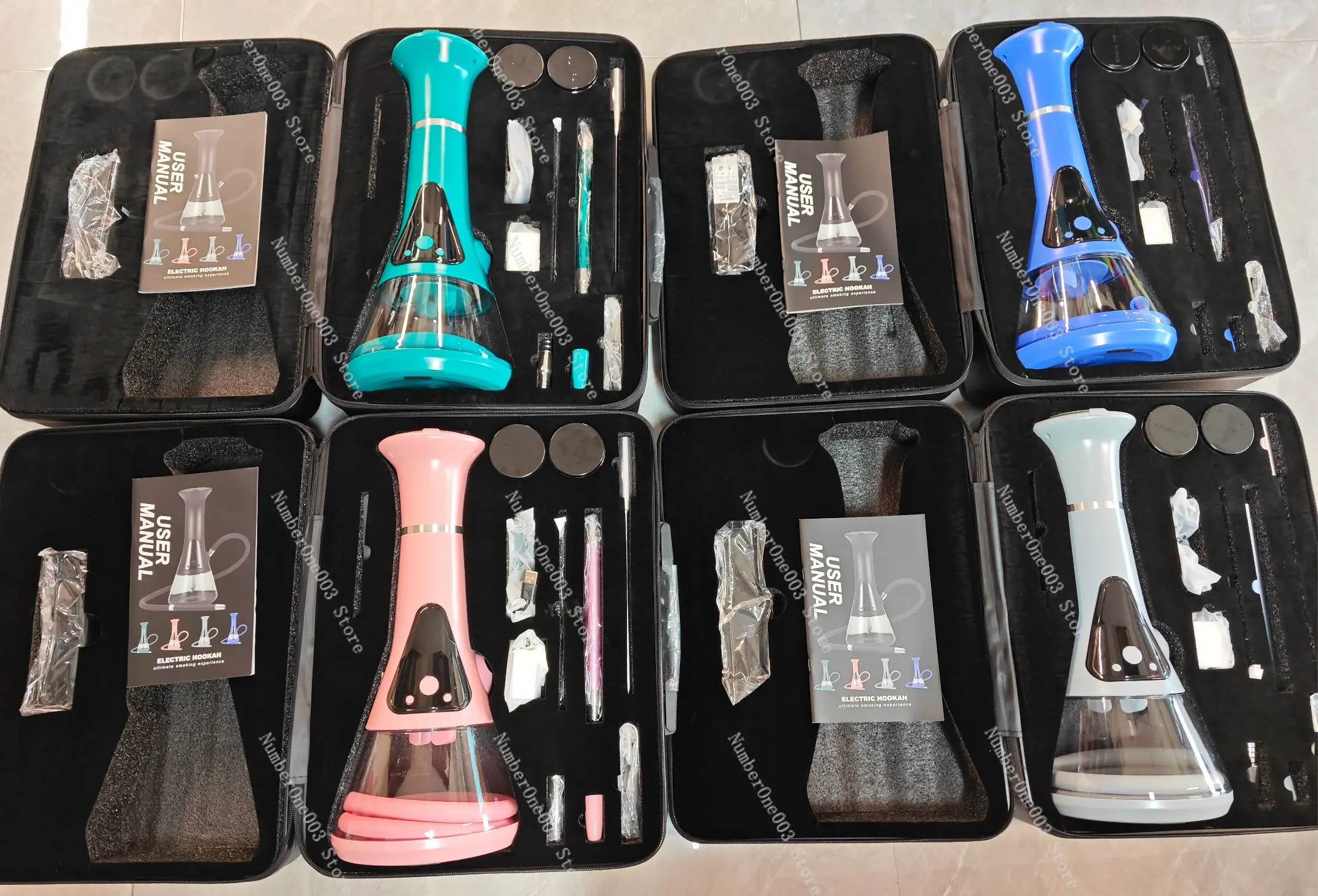 Second-generation Cross-border Electric Electronics Arabian Hookah Charging LED Heating Hookah E-Hookah Shisha