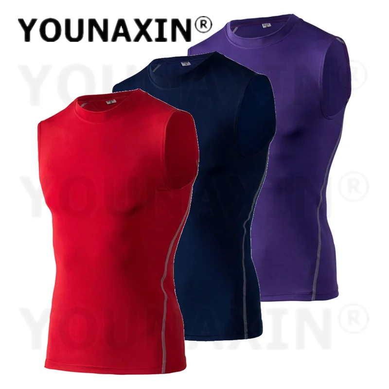 3 Pcs Men's Cycling Sports Vest Tank Top Bodybuilding Sleeveless T-Shirts Fitness Running Football Basketball  S M L XL 2XL 3XL