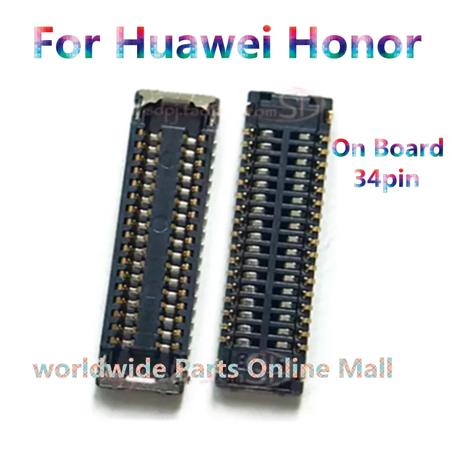 

Гибкий разъем FPC для ЖК-экрана, плата 34Pin для Huawei Honor 8X Nova4 Nova 4 4E P40 Lite 5G P30 Mate RS Enjoy 9