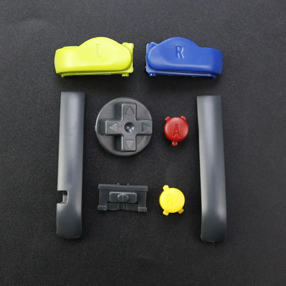 1Set Für Gameboy Advance GBA Konsole Ersatz Multi-Farbe Tasten Tastaturen L R A B D-Pads Power ON OFF Tasten