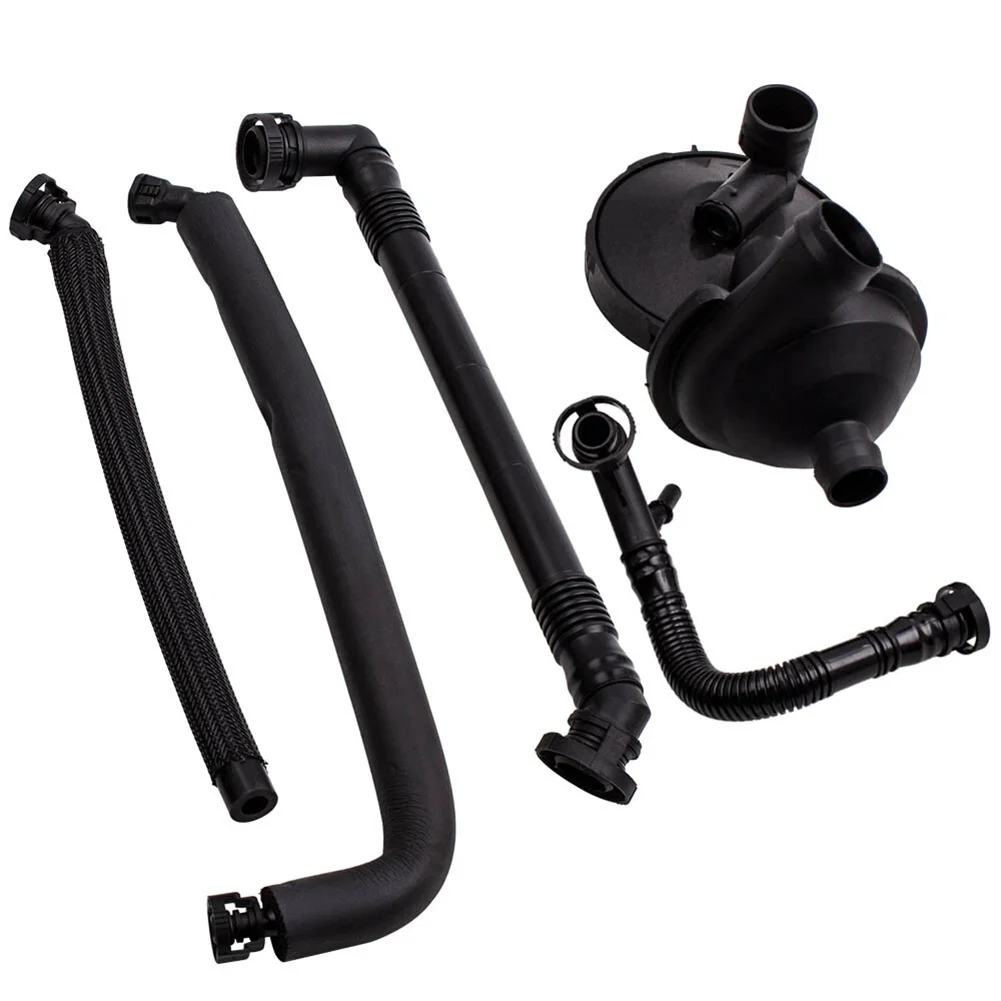 PCV Crankcase Vent Hose Kit Set of 5 for BMW E46 320i 325i 330i 520i 525i OEM 11617501566 11617504535 11611432559 - view 5