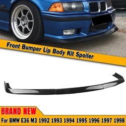 Front Bumper Spoiler Lip Lower Guard Plate Splitter For BMW E36 M3 4 Door Sedan 2 Door Coupe 1992-1998