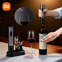 New Xiaomi Electric Wine Opener for Home Use Stainless Steel Multifunctional Beer Bottle Opener Set Cork Out Tool Wine Openers