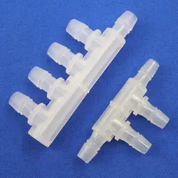 5~200pcs 2.4~7.9mm Food Grade PP 4-Ways 5-Ways Hose Splitter Connector Aquarium Fish Tank Water Air Hose Distributors