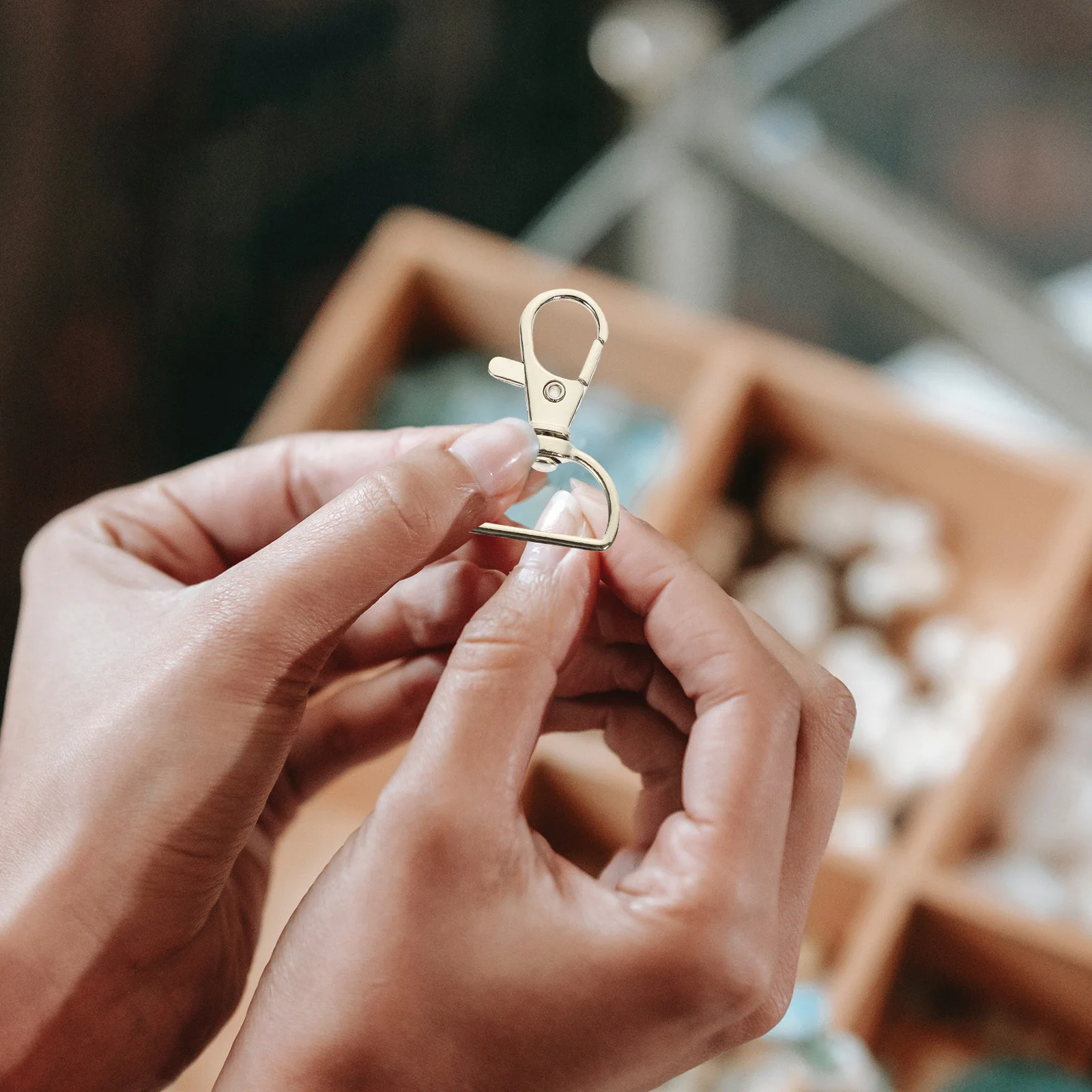 

1Set Zinc Alloy Keychain D Ring Buckle for DIY Bag Belt Handbag Craft Accessories Hardware Supplies Buckle Replacement