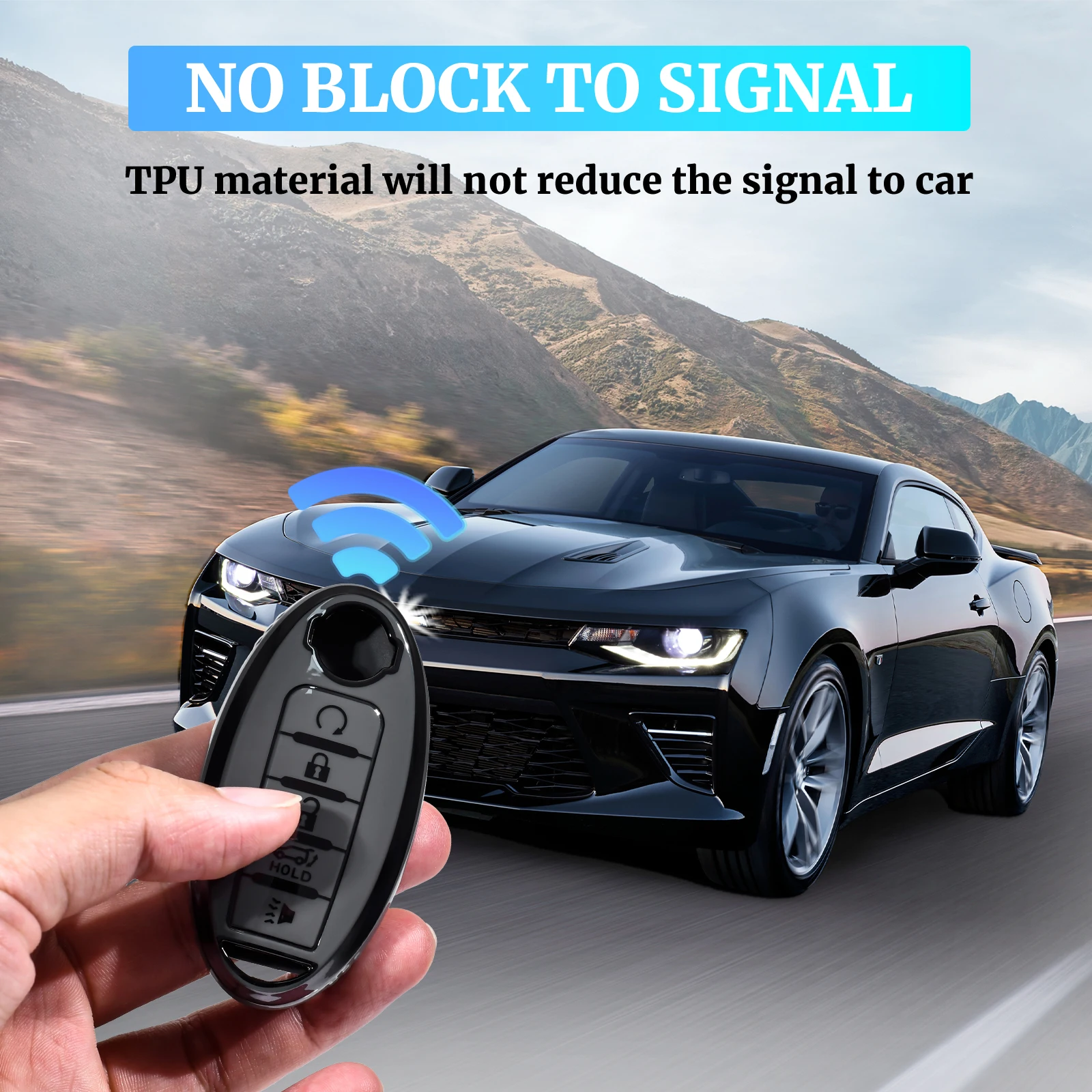 حافظة مفاتيح ناعمة من مادة البولي يوريثان الحراري لنيسان إنفينيتي روج ألتيما كويست باثفندر سينترا باترول CIMA Fuga Armada Teana Murano Titan مفتاح السيارة