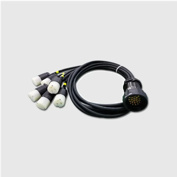 19Pin Socapex Cable Breakout to Edison 5-15R Plug Electric Power Split Cables