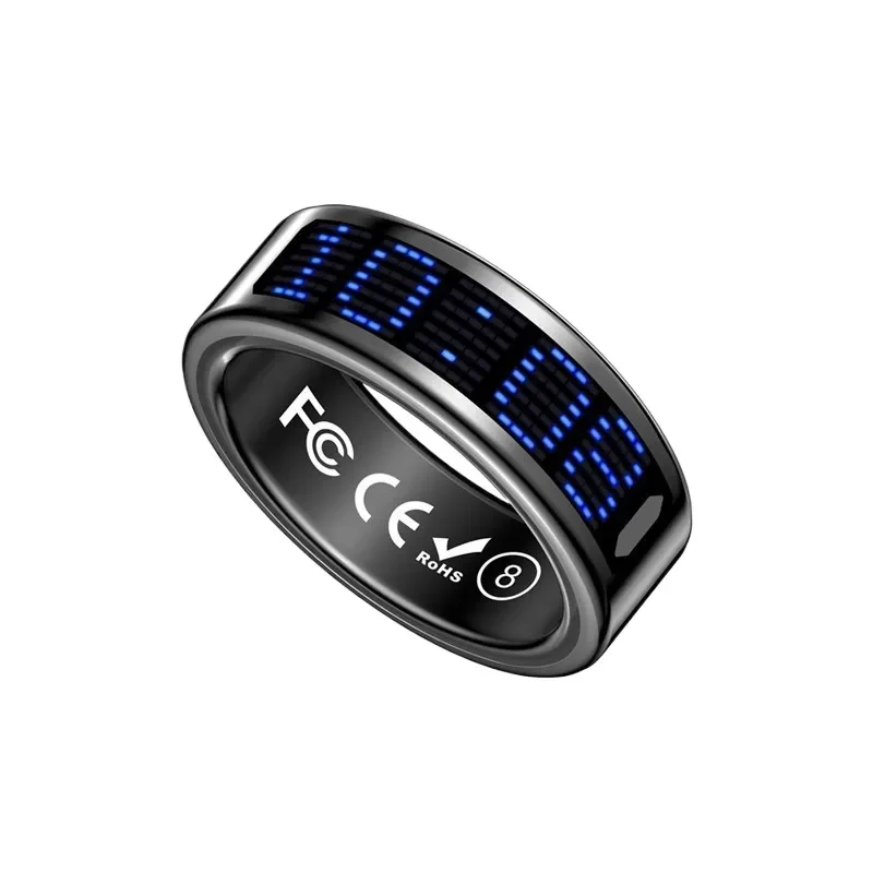 SR16 Smart Ring Health Tracker Heart Rate Blood Oxygen Sleep Monitor Step Counter Caller ID Photo Control Fitness Wearable