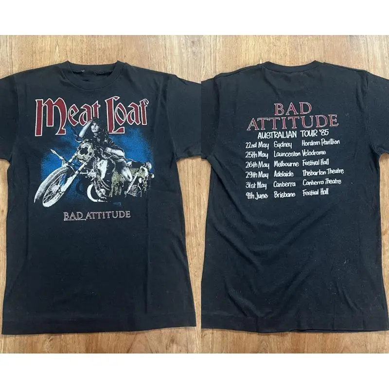 Vintage Meat Loaf ‘Bad Attitude’ Unisex T-Shirt Full Size S-5XL BS859
