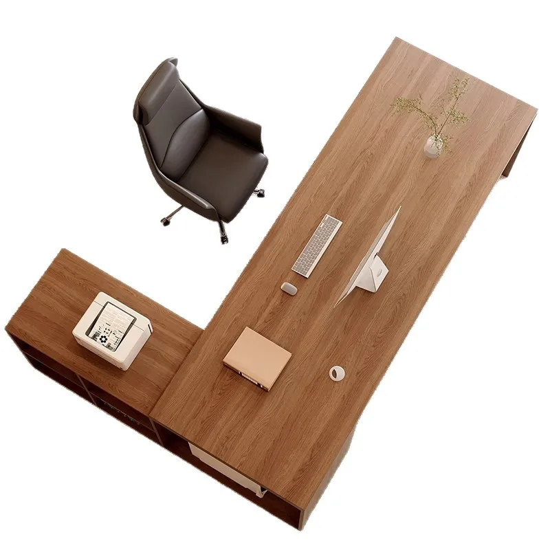 Solid wood desk modern simple office boss manager desk