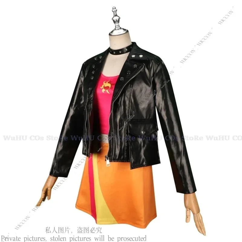 DY20My Cos فتاة صغيرة امرأة المهر تأثيري حلي شعر مستعار الغروب دور اللعب لامع كوميك كون هالوين حفلة Oneesan أنيمي مجموعة معطف