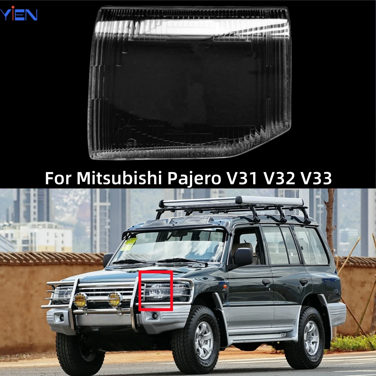 

For Mitsubishi Pajero V31 V32 V33 Car Articles Dust Cover For Headlights Replace The Original Lens