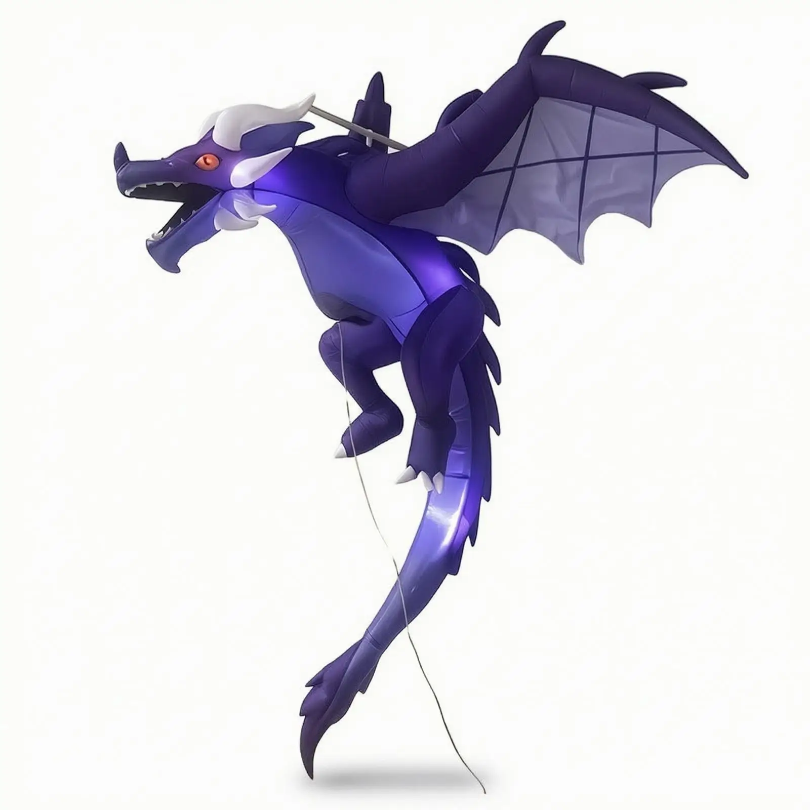 Hanging Dragon Decoration Halloween Inflatable Dragon Lighted Decor for Yard, Spooky Attraction