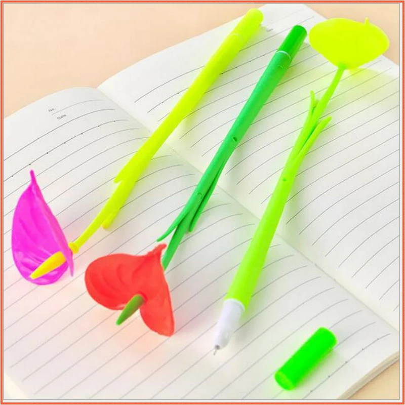 24 Pcs Flower Neutral Pens Plant Flower Gel Pens Cute and Soft Grass Water Small Gifts