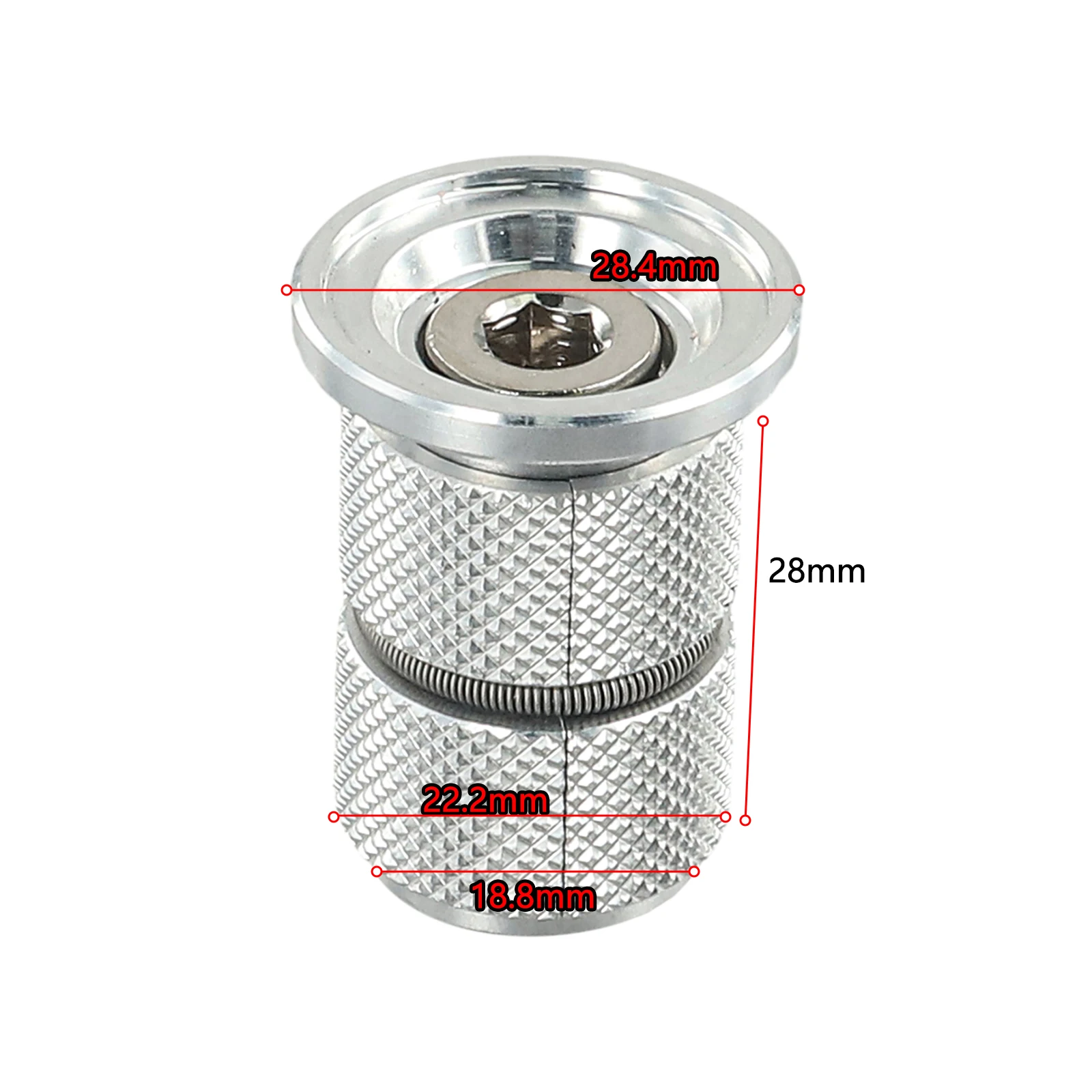 1pc Bicycle Headset Top Cap Screw Key Expander Bike Suspension Fork Adjuster Expansion Bolt For 1-1/8in 28.6mm Stem Cycling Part