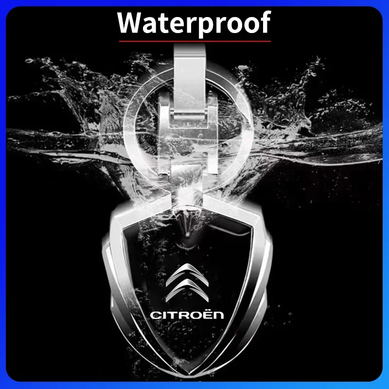 

High-Quality 3D Metal Keychain Car Logo Key Rings Car Accessoriest For Citroen C1 C3 C4 C5 C6 2CV VTS Picasso Cross RD3 C4L DS3