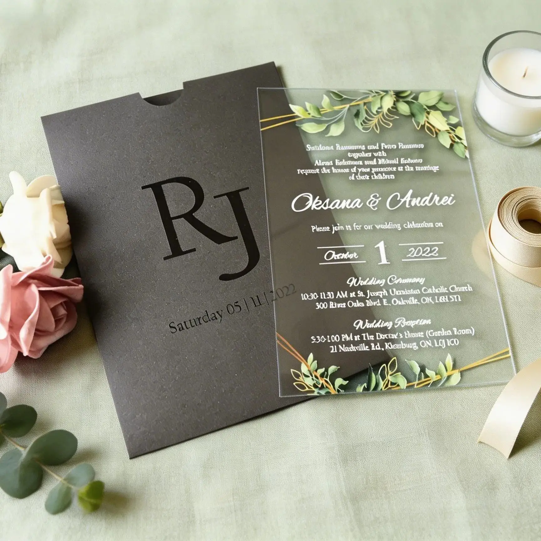 10Pcs Custom Green …