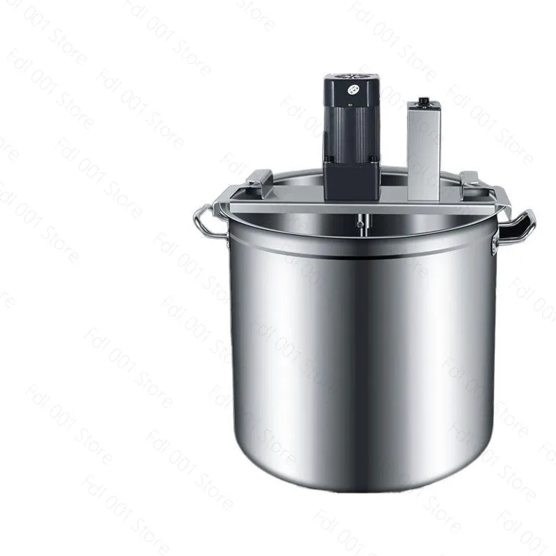 360-Degree Uniform Stirring Commercial Electric Stainless Steel Bucket Automatic Stir-Fry Mixer Sauce Pot Sauce Cooking Machine