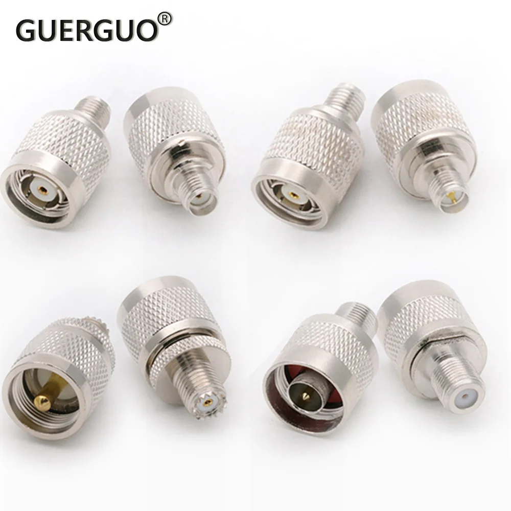 1PC SMA Female To UHF PL259 Male SO239 UHF Female Connector UHF PL259 SO239 N Type To SMA  RF Coaxial Adapter Brass Copper