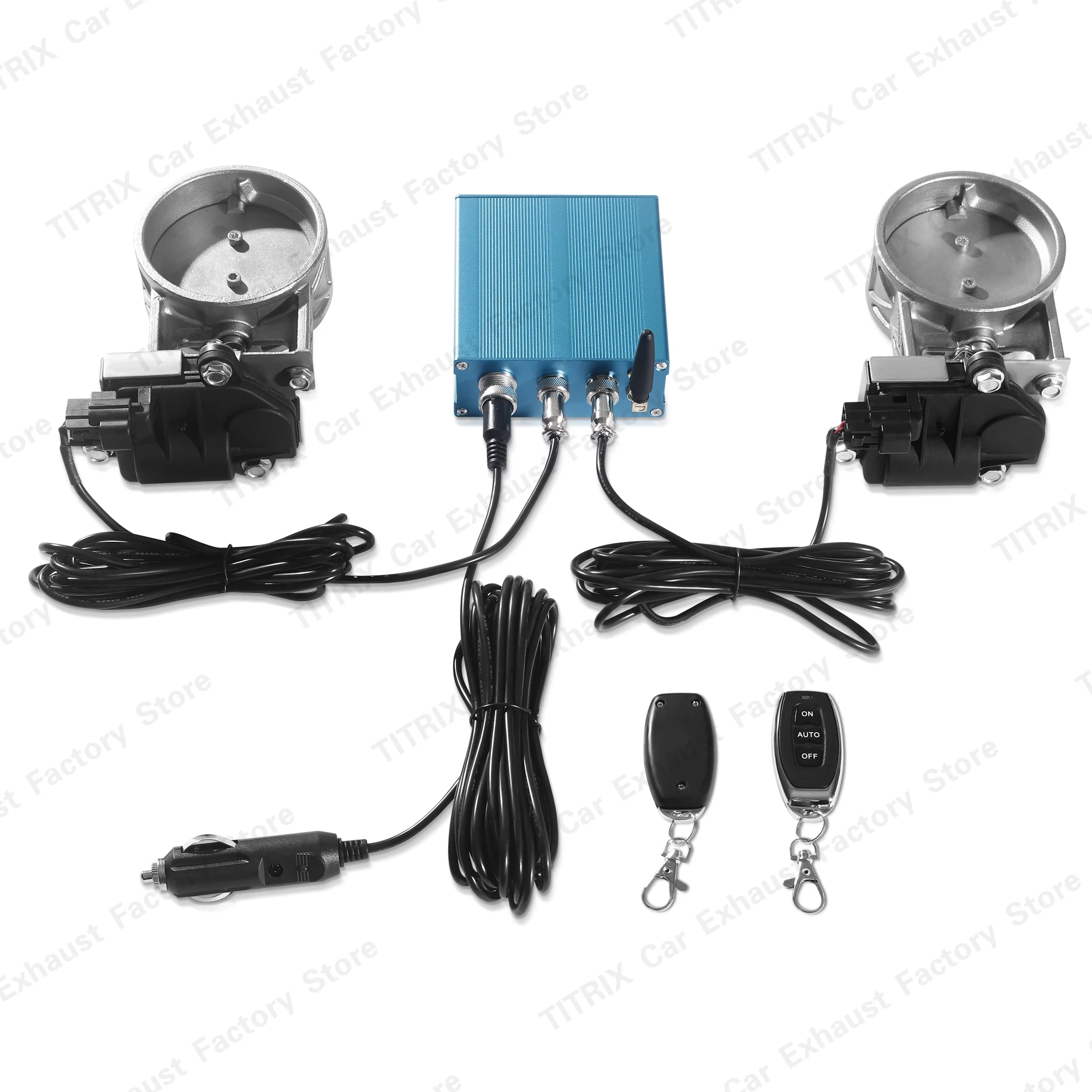 Electric Exhaust Control Valve Kit Multi-angle Mode Controller Device Remote Kit For Exhaust Catback Downpipe  51 60 63 70 76MM