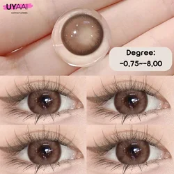 UYAAI Color Contact Lenses For Eyes Korean Lens Natural Color Lens Eyes Brown Lenses Colored Lenses Cosmetic Colorcon