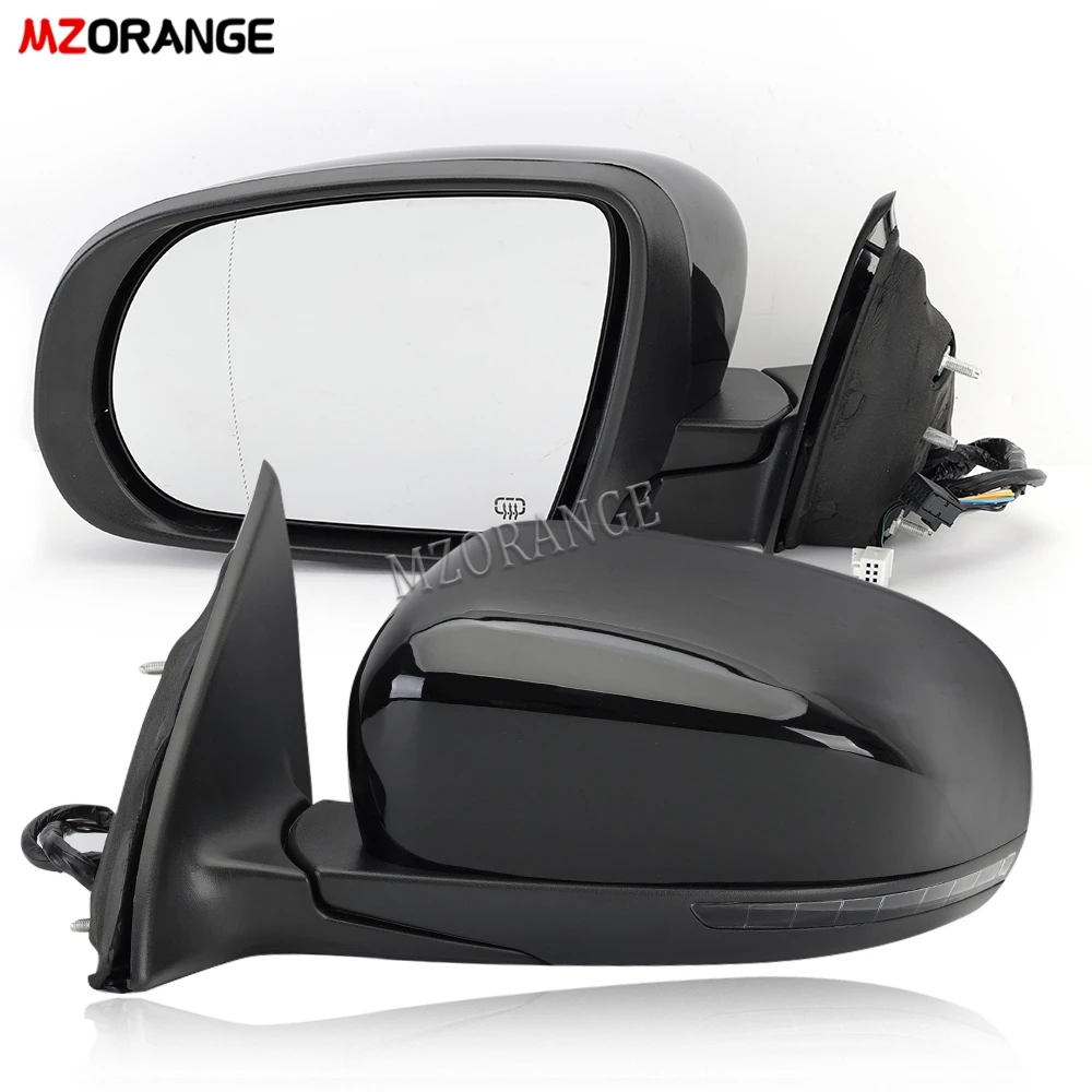 11 Pins Side Mirror For Jeep Cherokee KL 2014 2015 2016 2017 2018 Dual Plug Black Side With Turn Signal Light Mirror Assembly