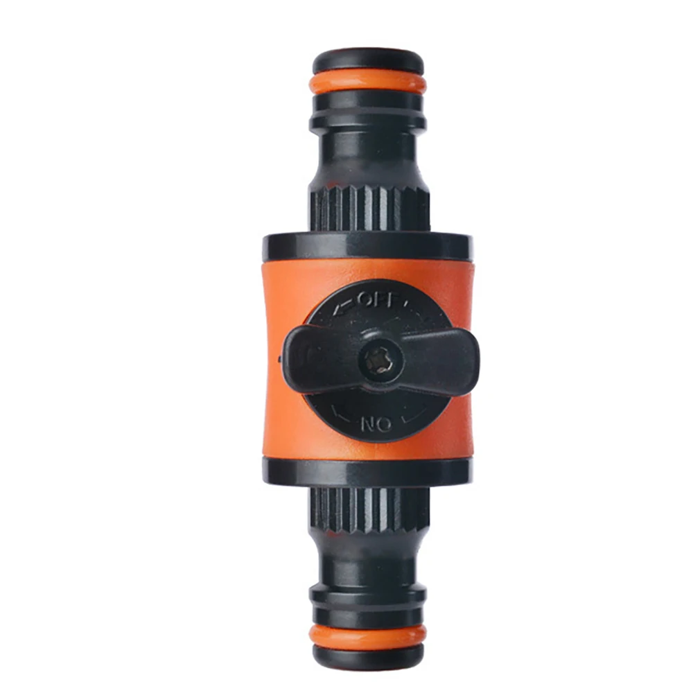 2pcs Watering 16mm In-Line Faucet Tap Shut Off Valve Hose Pipe Fitting Quick Coupler Connector Irrigation System Adapter Garden