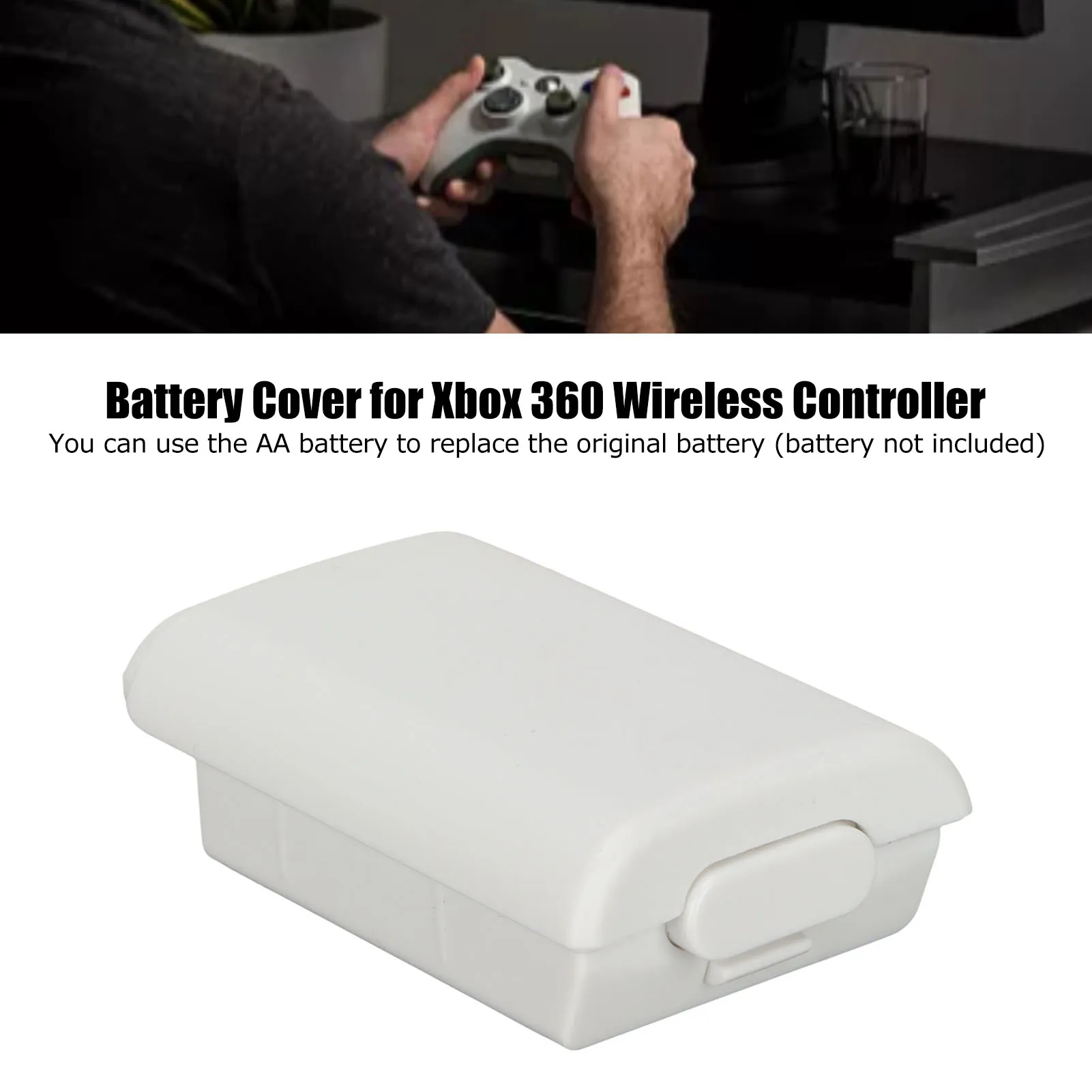 Wireless Controller Accessory Wireless Controller Battery Cover Wear Resistant Replacement Battery Shell Case for Xbox 360