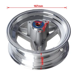 6.5-inch Widened Hub for Gasoline Scooter - Electric Scooter - Modified Vacuum Tire Wheel Hub 13x5.00-6.5 12x4.50-6.5 Tyre Rims