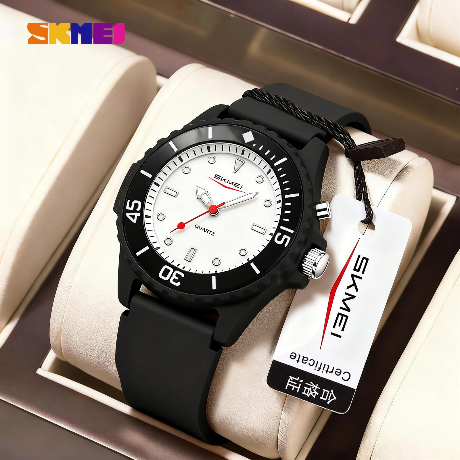 

SKMEI Fashion Luminous Dial Back Light Quartz Wristwatches For Men Women Sports 5Bar Waterproof Watches Creative Outdoor Watch