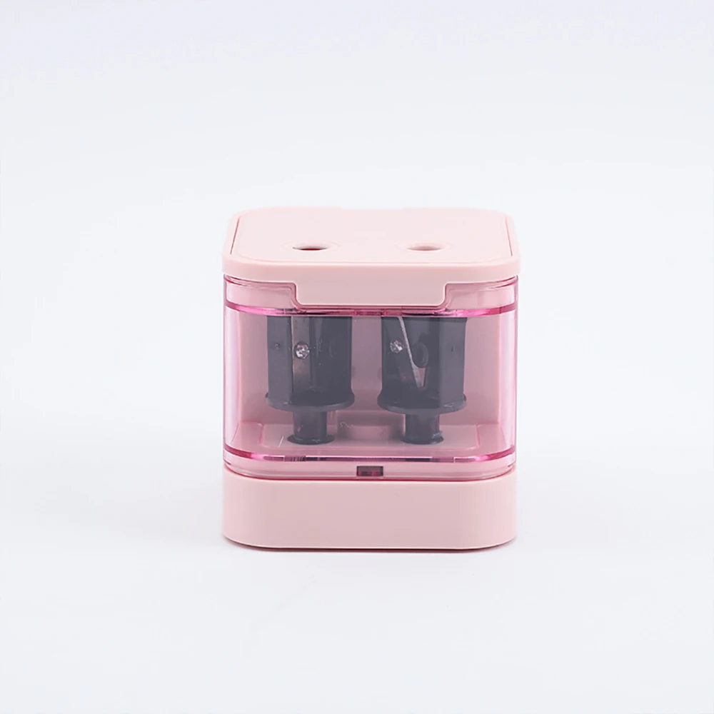 Two-hole Electric Automatic Pencil Sharpener Switch Pencil Sharpener Home Office School Stationery Supplies