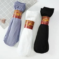 5Pairs/Lot Pack Men's Summer Thin Socks Solid Color Business Black Casual Long Socks Male White Adult Breathable Sock